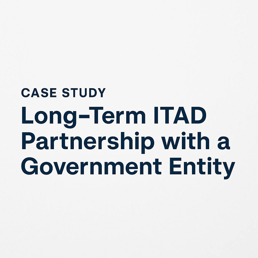 long term itad partnership with a government entity