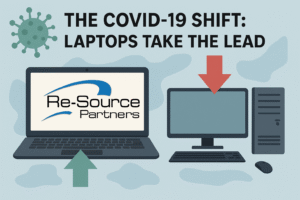 Arrow up on laptops, arrow down on desktops