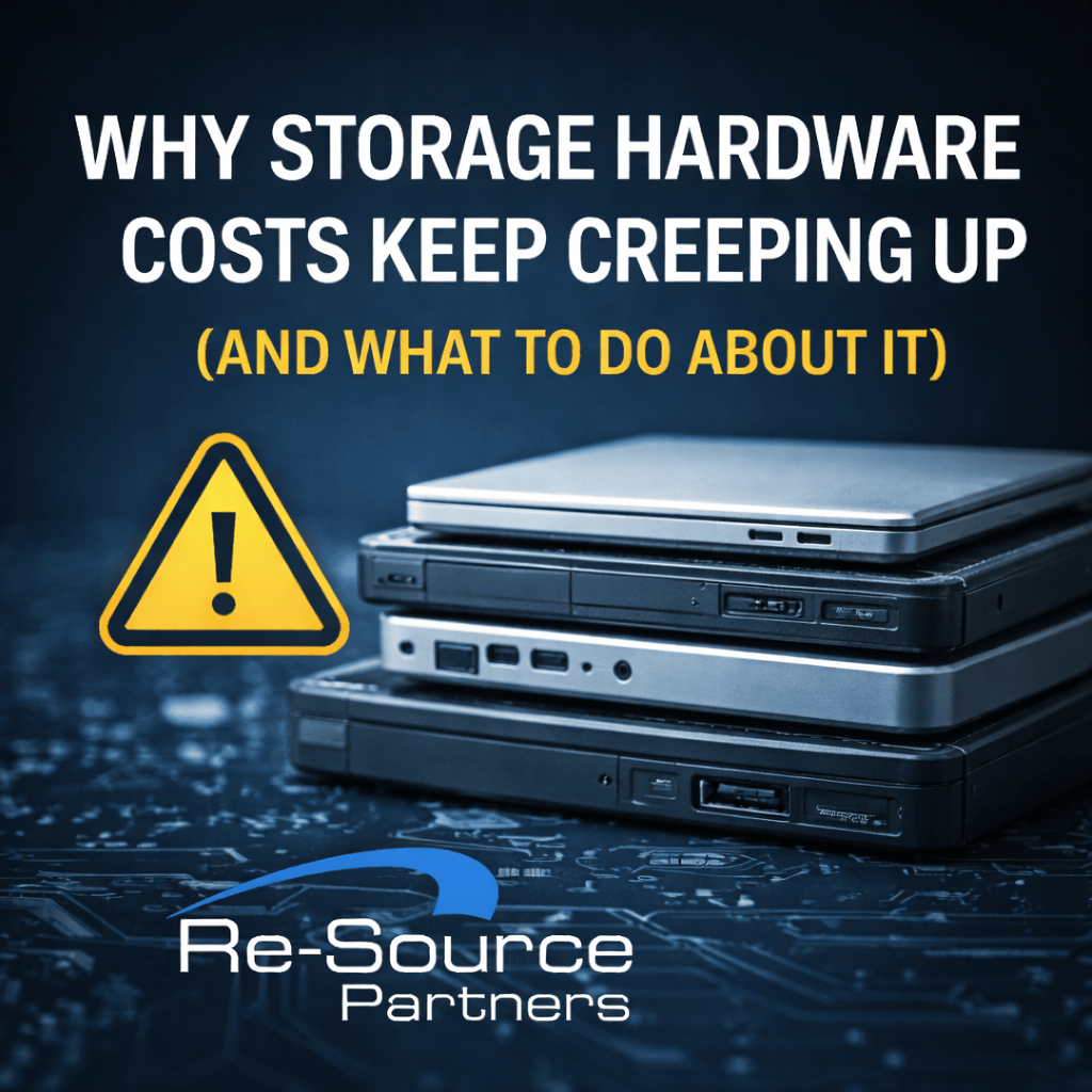 Image of laptops stacked up with the title of the blog