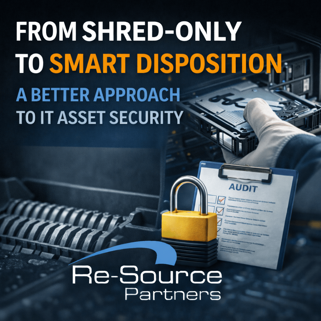 Title of document plus a hard drive shredder