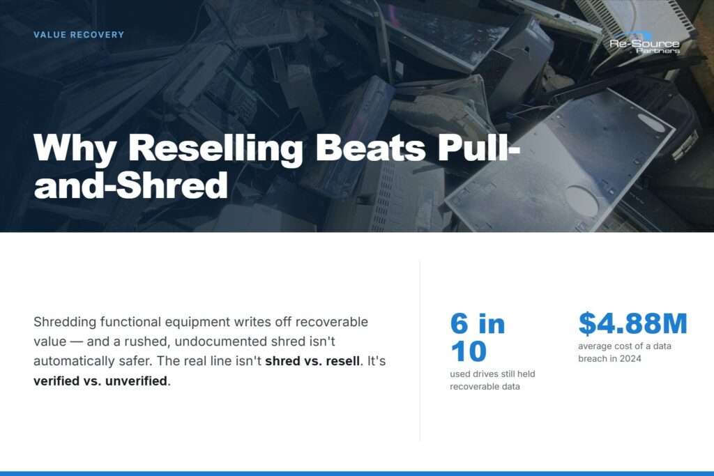 Resale vs pull and shred